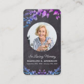 Eukalyptus-Beerdigungskarte Telefonnummerkarte (Vorderseite)