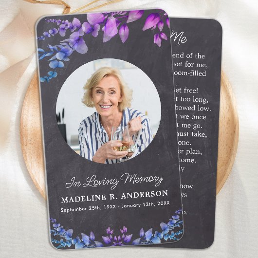 Eukalyptus-Beerdigungskarte Telefonnummerkarte