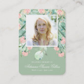 Eukalyptus-Beerdigungskarte Visitenkarte (Vorderseite)