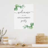 Eukalyptus-Begrüßungsparty Poster (Küche)