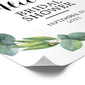Eukalyptus-Begrüßungszeichen Poster (Ecke)