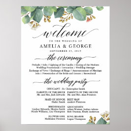 Eukalyptus Begrüßungszeichen Poster