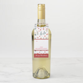 Eukalyptus Berries Weihnachten Flaschenanhänger