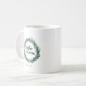 Eukalyptus Berry Botancial Mother of the Groom Kaffeetasse (Vorderseite Links)