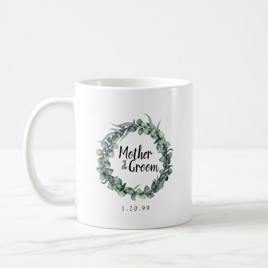 Eukalyptus Berry Botancial Mother of the Groom Kaffeetasse (Links)