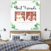 Eukalyptus Best Friends 2 Foto Collage Script-BEST Leinwanddruck (Insitu (Schlafzimmer))