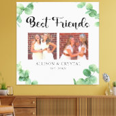 Eukalyptus Best Friends 2 Foto Collage Script-BEST Leinwanddruck (Insitu (Wohnzimmer))