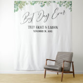 Eukalyptus - Bester Tag je Foto Hintergrund Wandteppich (Beispiel)