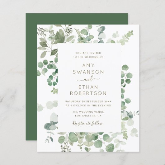 Eukalyptus-Bilderrahmen (Vorne/Hinten)