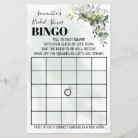 Eukalyptus Bingo Brautparty