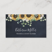 Eukalyptus Black Chalkboard Visitenkarte (Vorderseite)