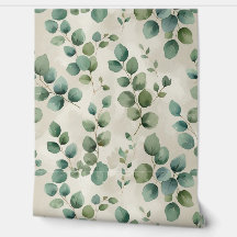 Eukalyptus-Blätter abziehen und ankleben