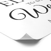 Eukalyptus-Blätter Begrüßung Poster (Ecke)