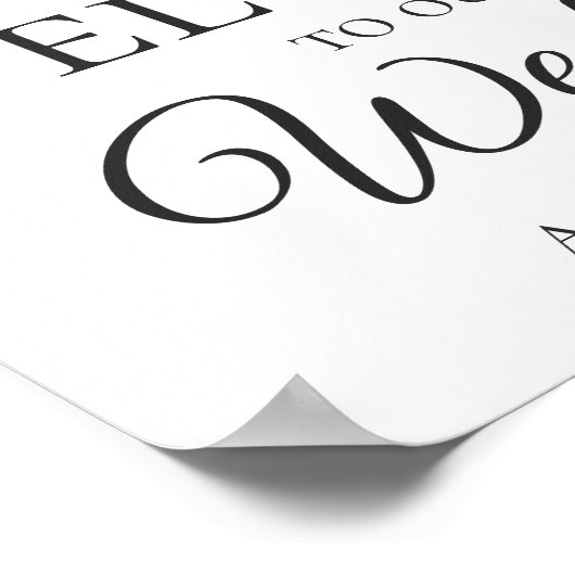 Eukalyptus-Blätter Begrüßung Poster (Ecke)