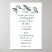 Eukalyptus Blätter Bible Verse Scripting Mauer Poster (Vorne)