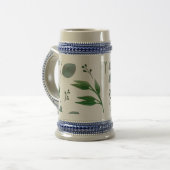 Eukalyptus-Blätter Bierglas (Vorderseite Links)