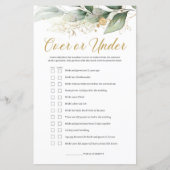 Eukalyptus-Blätter blättern über oder unter Spiel (Vorderseite)