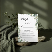 Eukalyptus-Blätter botanische Hochzeitskarte uAwg RSVP Karte