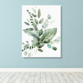 Eukalyptus Blätter Bouquet Leinwanddruck (Insitu (Holzboden))