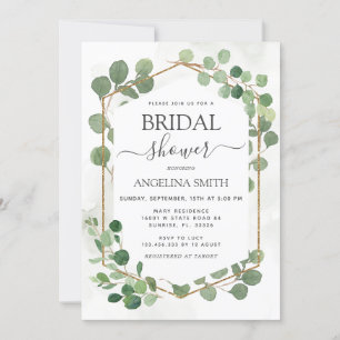 Eukalyptus Blätter Bridal Dusche Einladung