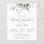 Eukalyptus-Blätter Bridal Luncheon (Vorderseite)