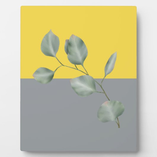 Eukalyptus-Blätter der Modernen Kunst Fotoplatte (Vorderseite)