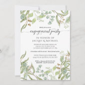 Eukalyptus-Blätter der Verbindungspartei Einladung (Vorderseite)