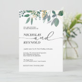 Eukalyptus-Blätter der Verzauberung Einladung (Stehend Vorderseite)