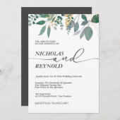 Eukalyptus-Blätter der Verzauberung Einladung (Vorne/Hinten)