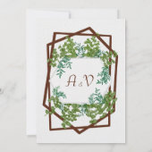 Eukalyptus-Blätter Einladung Hochzeiten (Rückseite)