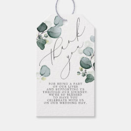 Eukalyptus Blätter Elegante Grüne Vielen Dank Geschenkanhänger