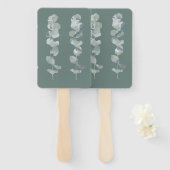 Eukalyptus-Blätter Fächer (Vorne und Hinten)