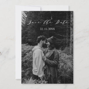 Eukalyptus-Blätter Foto Hochzeit speichern das Dat Save The Date