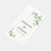 Eukalyptus-Blätter für botanisches Wasser Hochzeit Serviette (Ecke)