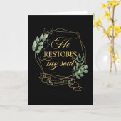 Eukalyptus-Blätter für die christliche Bibel Karte (Gelbe Blume)