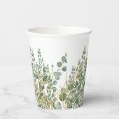 Eukalyptus-Blätter für Gold und Grüne Pappbecher (Links)