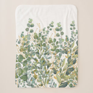 Eukalyptus-Blätter für Gold und Grüne Sherpadecke