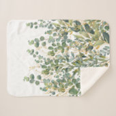 Eukalyptus-Blätter für Gold und Grüne Sherpadecke (Vorderseite (Horizontal))