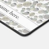 Eukalyptus-Blätter für graue Aquarellfarbe Schreibtischunterlage (Ecke)