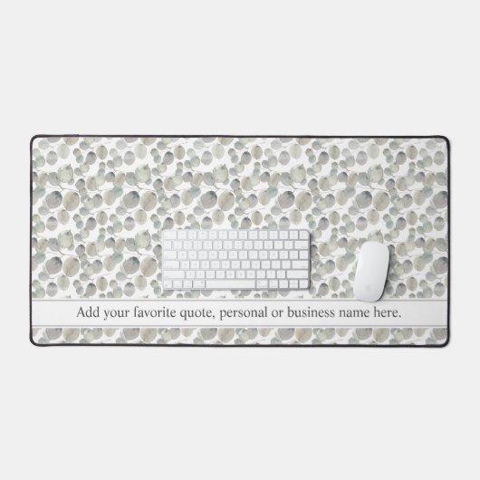 Eukalyptus-Blätter für graue Aquarellfarbe Schreibtischunterlage (Tastatur & Maus)