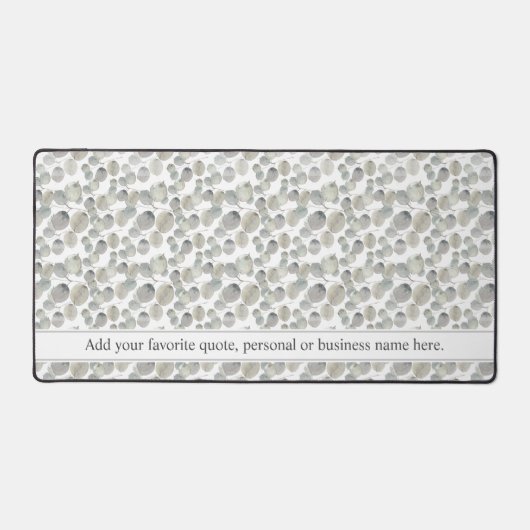 Eukalyptus-Blätter für graue Aquarellfarbe Schreibtischunterlage (Vorderseite)