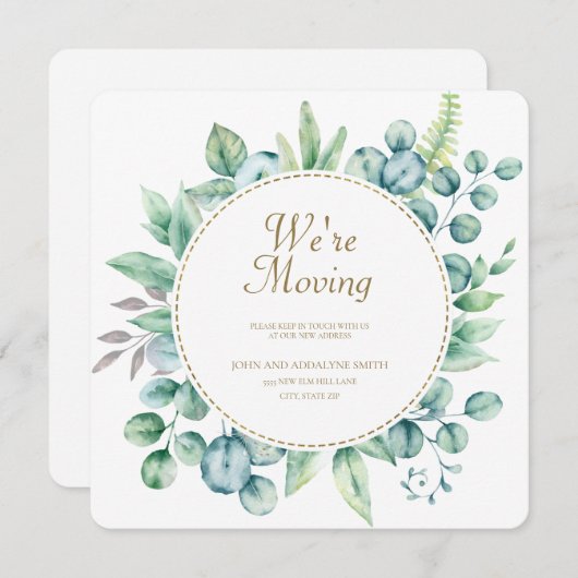 Eukalyptus-Blätter für grünes Wasser ändern Adress (Vorne/Hinten)