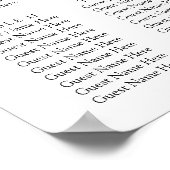 Eukalyptus-Blätter für Hochzeiten Poster (Ecke)