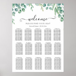 Eukalyptus-Blätter für Hochzeiten Poster