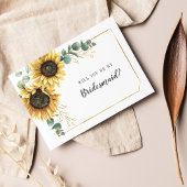 Eukalyptus-Blätter für Sonnenblumen sind meine Bri Einladung