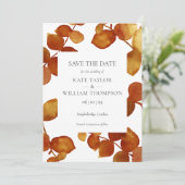 Eukalyptus-Blätter für Wälder Save The Date (Stehend Vorderseite)