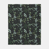 Eukalyptus-Blätter für Wasserfarben Fleecedecke (Vorderseite)