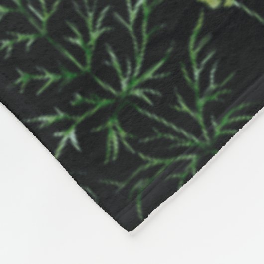 Eukalyptus-Blätter für Wasserfarben Fleecedecke (Ecke)