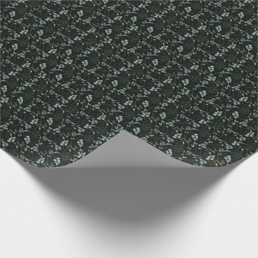 Eukalyptus-Blätter für Wasserfarben Geschenkpapier (Ecke)