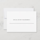 Eukalyptus-Blätter für Wasserfarben, Goldblätterho RSVP Karte (Rückseite)